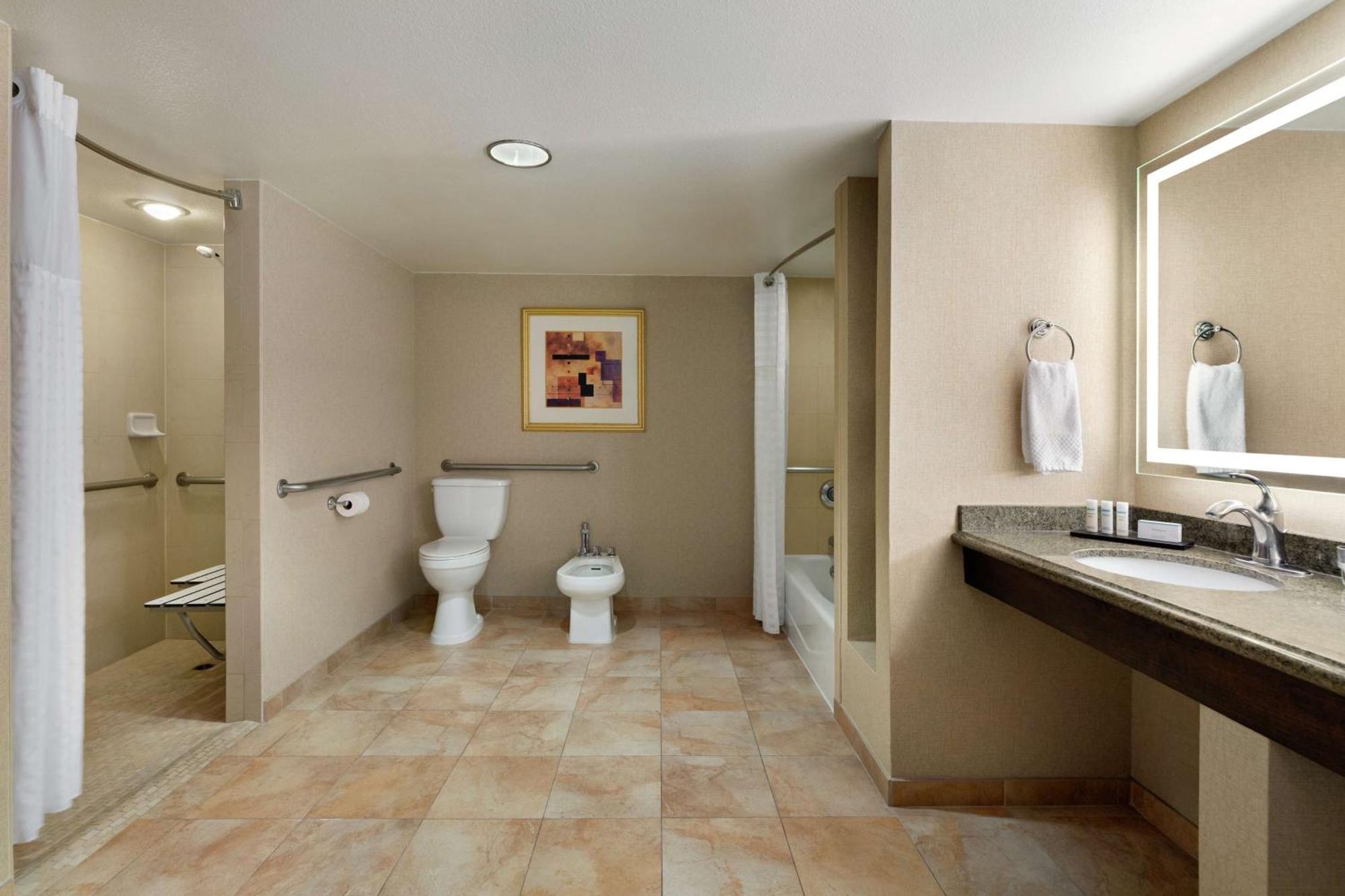 Double Room with Two Double Beds - Disability Access/Roll-In Shower/Non-Smoking