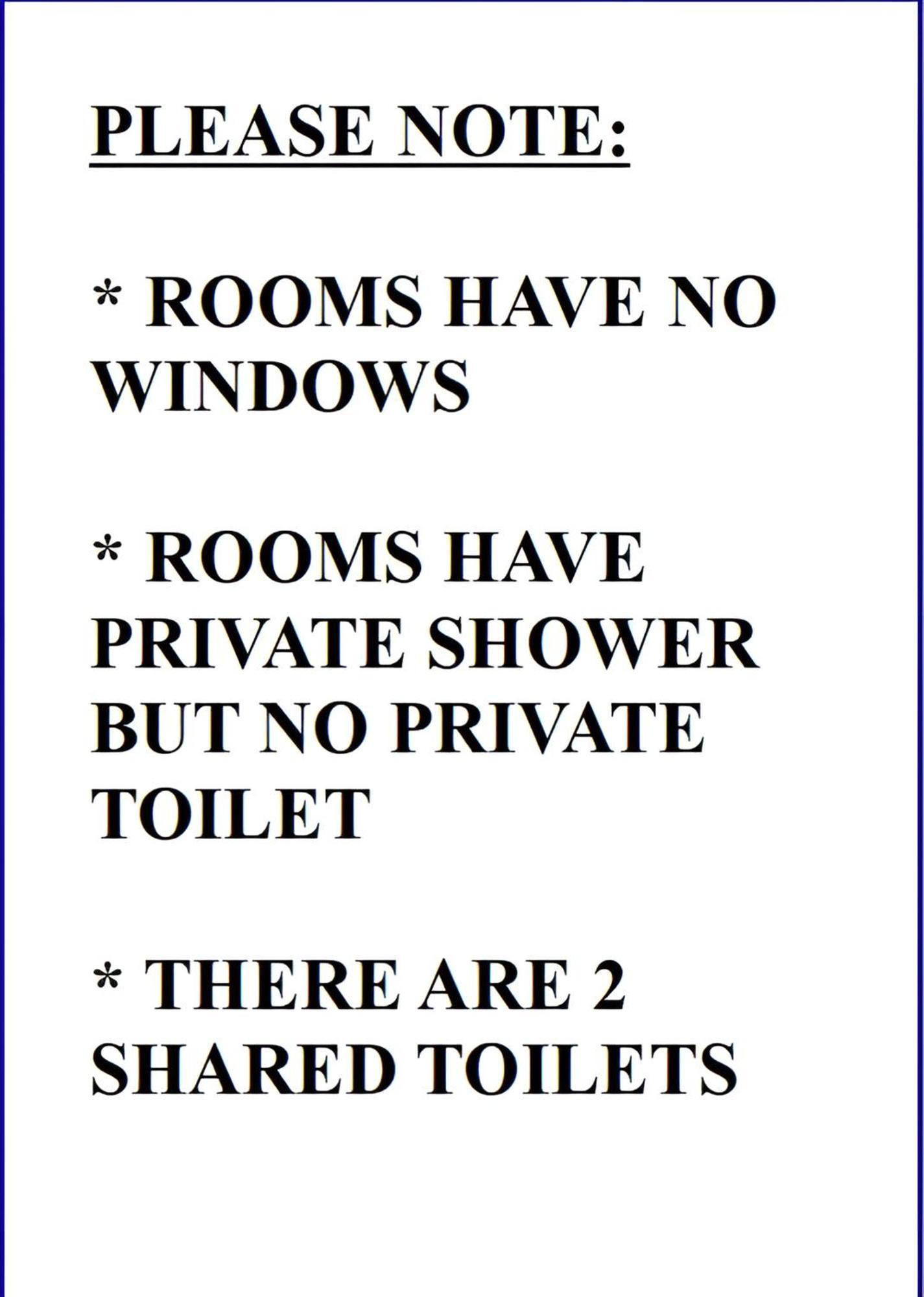 Single Room with Shower with no window