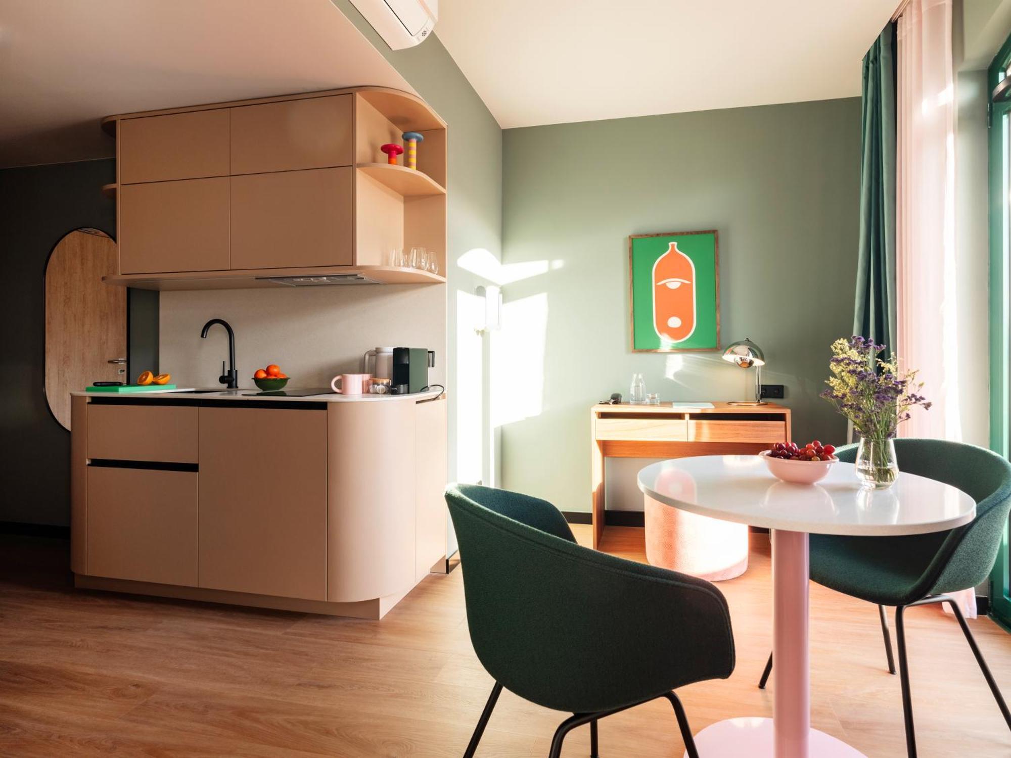 Large Studio Kitchenette Terrace