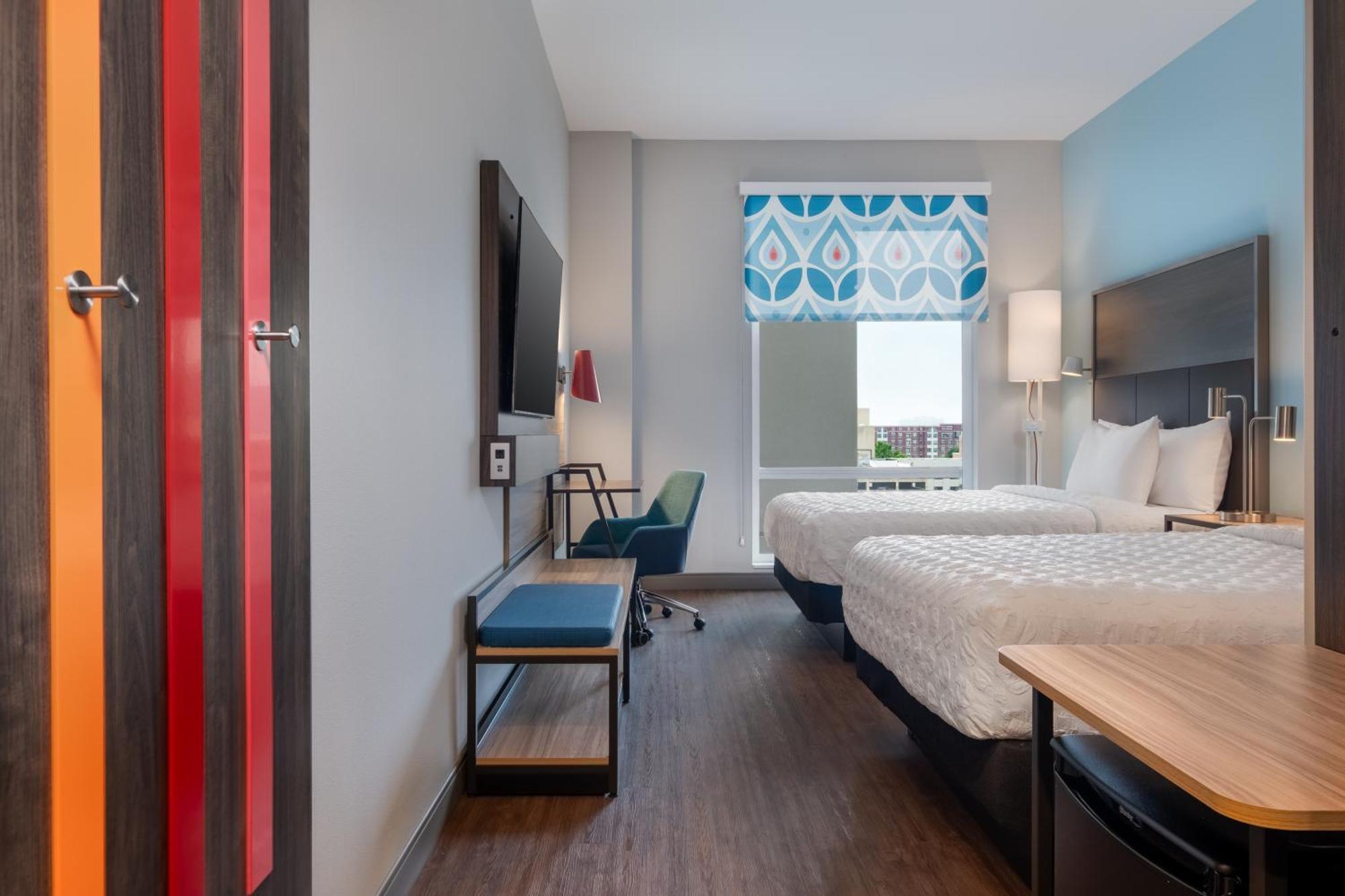 Queen Room with Two Queen Beds and Walk-In Shower