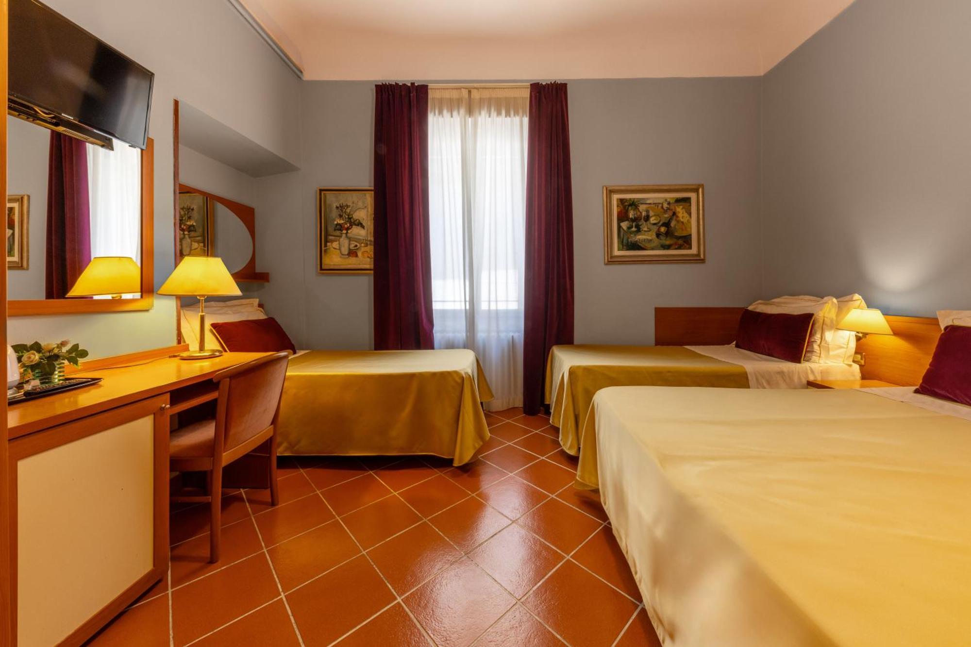 Economy Quadruple Room access stairs