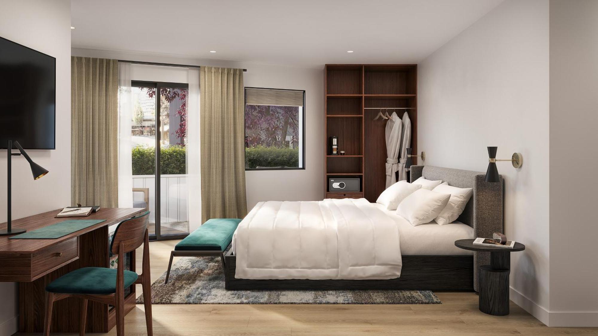 Deluxe One-Bedroom Apartment with Garden View