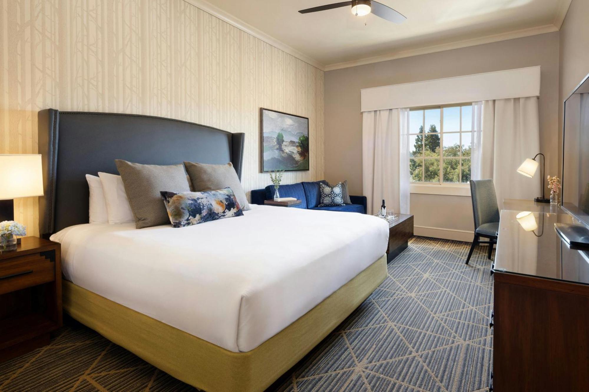 King Room with Village View - Mobility Accessible with Roll-In Shower