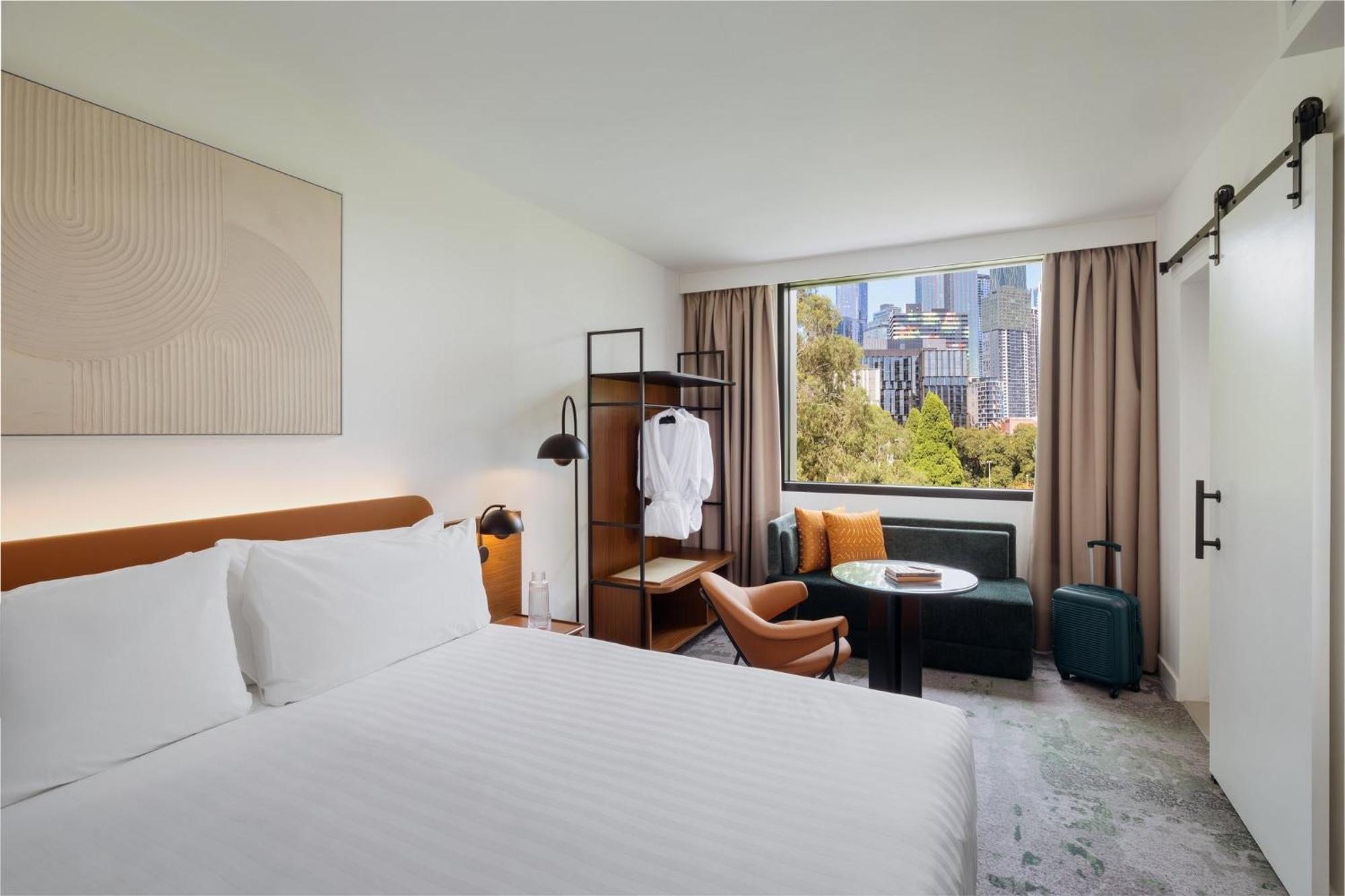 Standard Double Room with Two Double Beds and City View