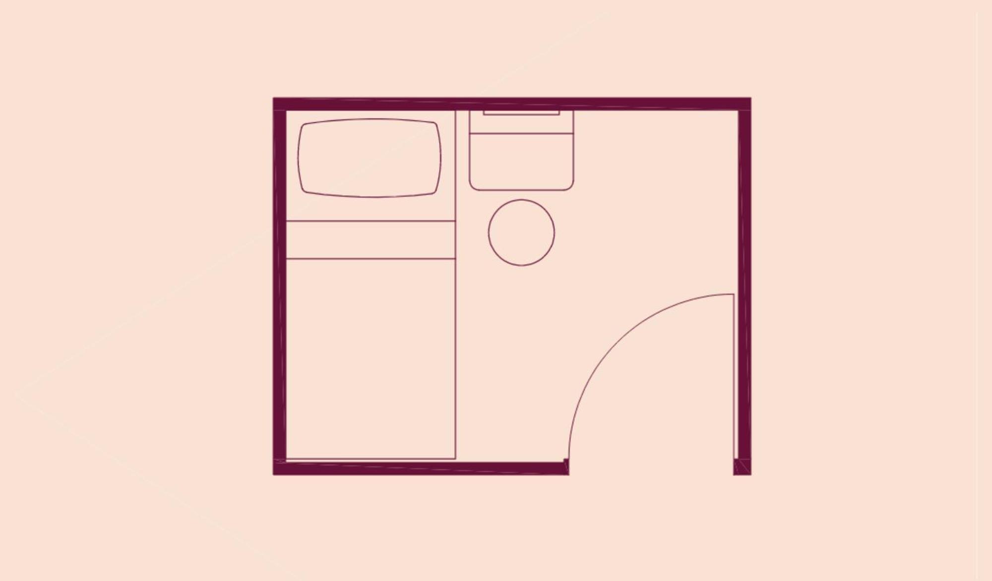 Accessible Sleeper Cabin open ceiling
