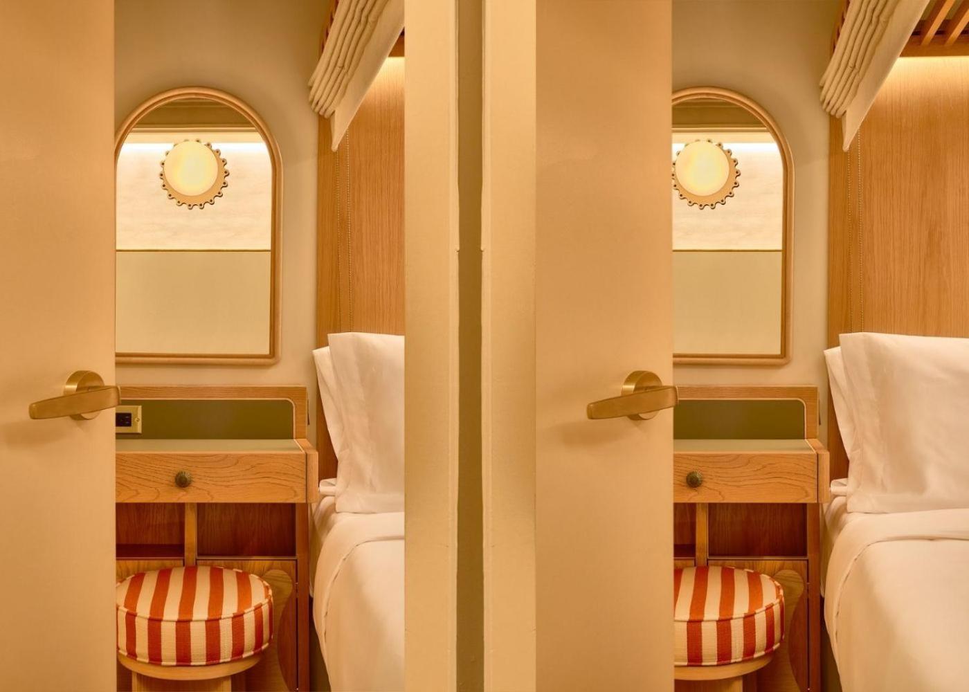 Cozy Sleeper Cabin open ceiling