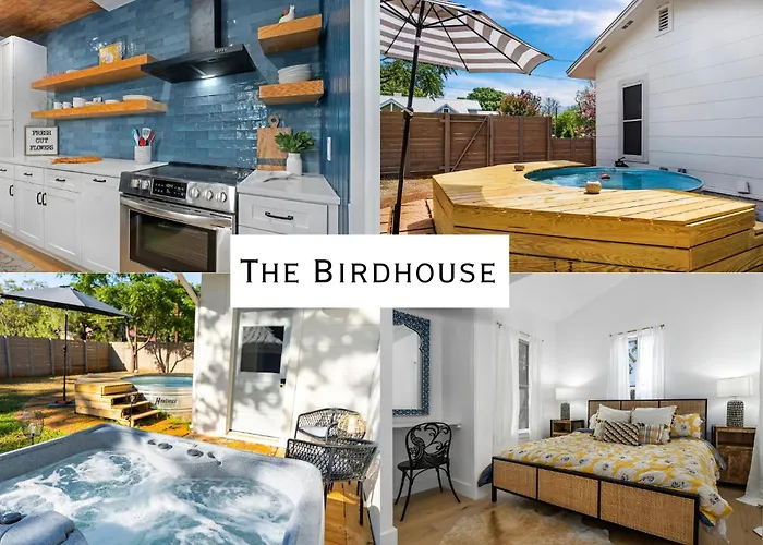 The Birdhouse - Hot Tub Pool & Fire Pit Villa Fredericksburg